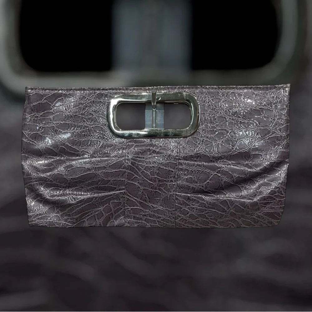 Giannini faux leather clutch